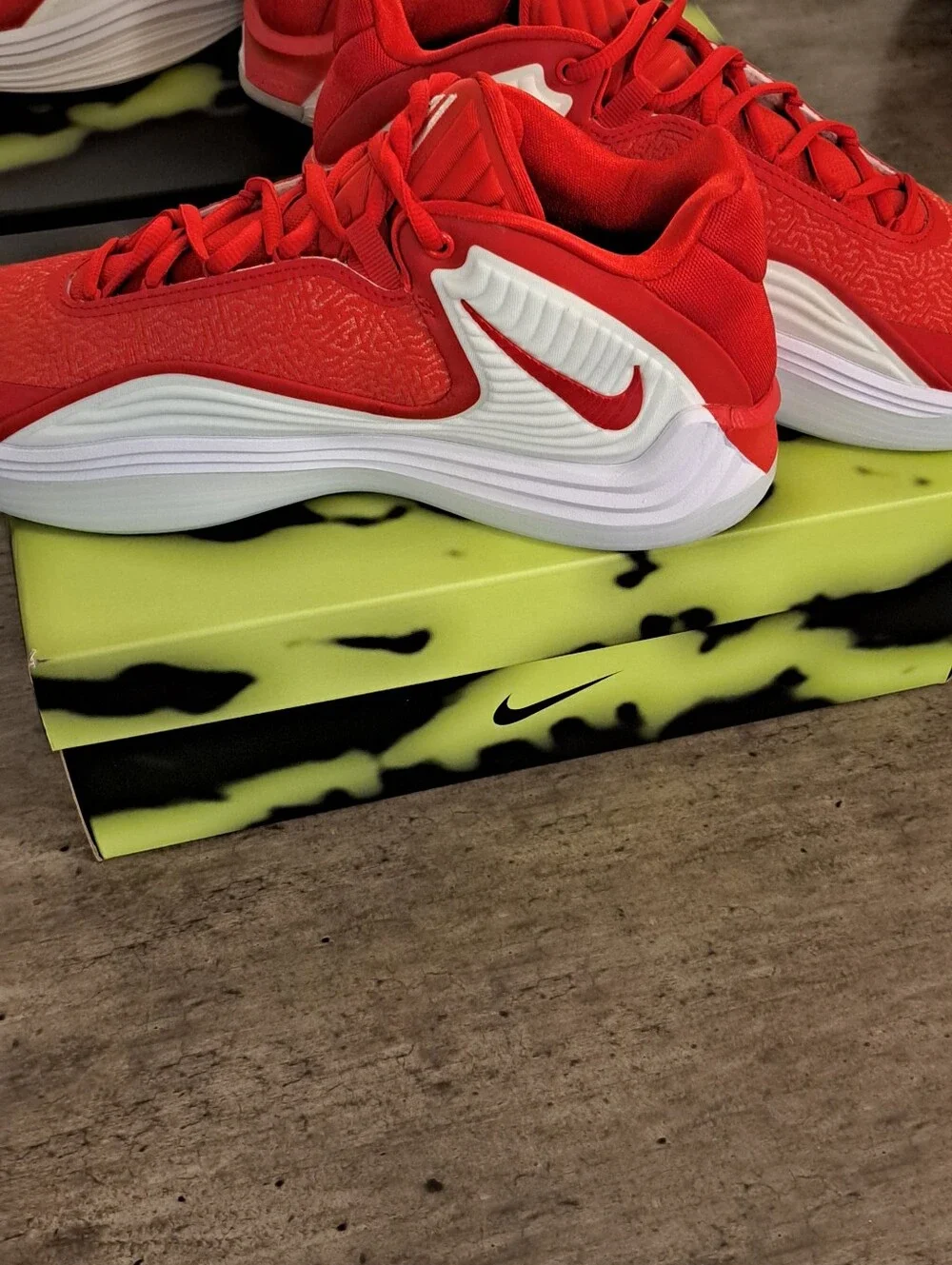 Nike Kids Red High-Top Sneakers